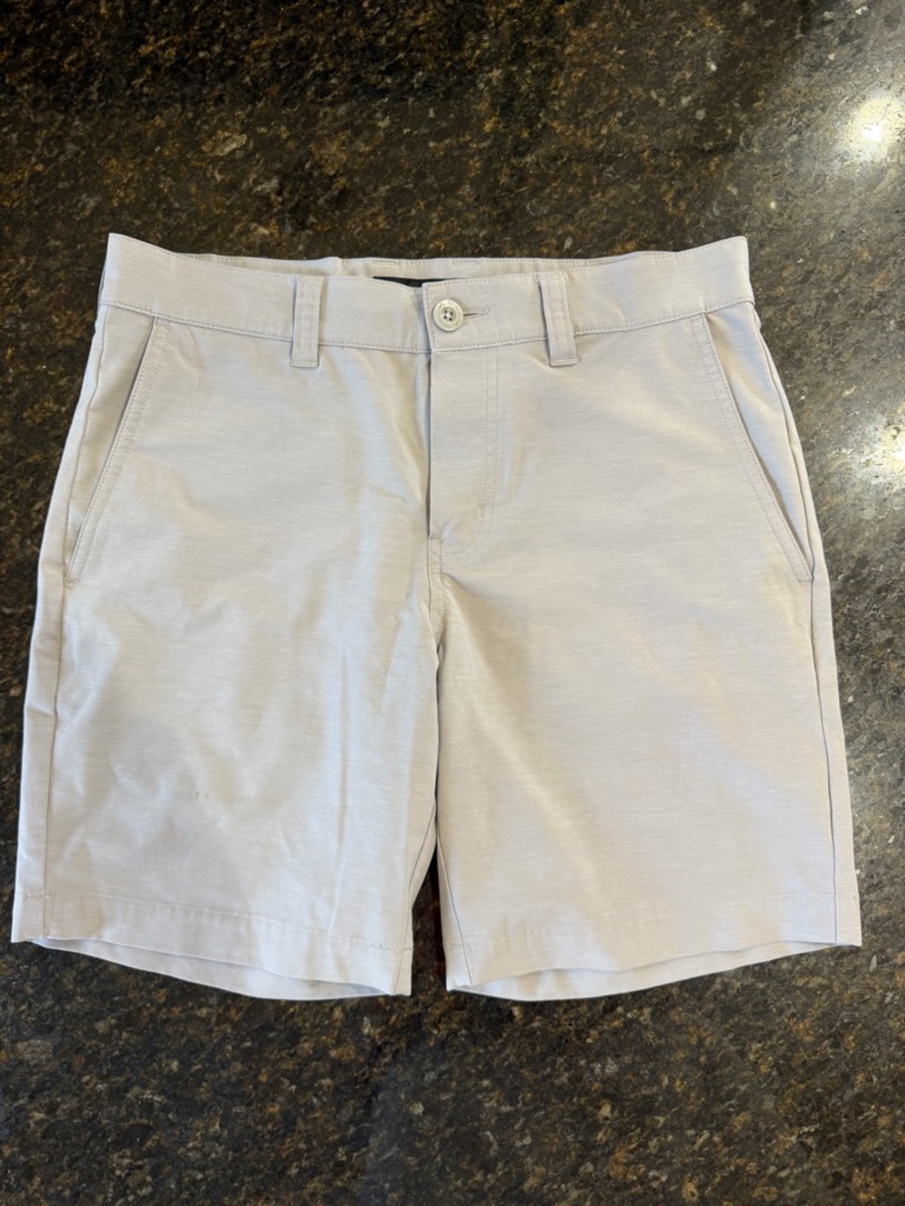 Men's Travis Mathew Classic Lightweight Cotton-Blend Shorts - Light Beige